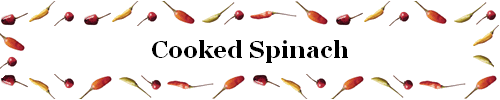 Cooked Spinach